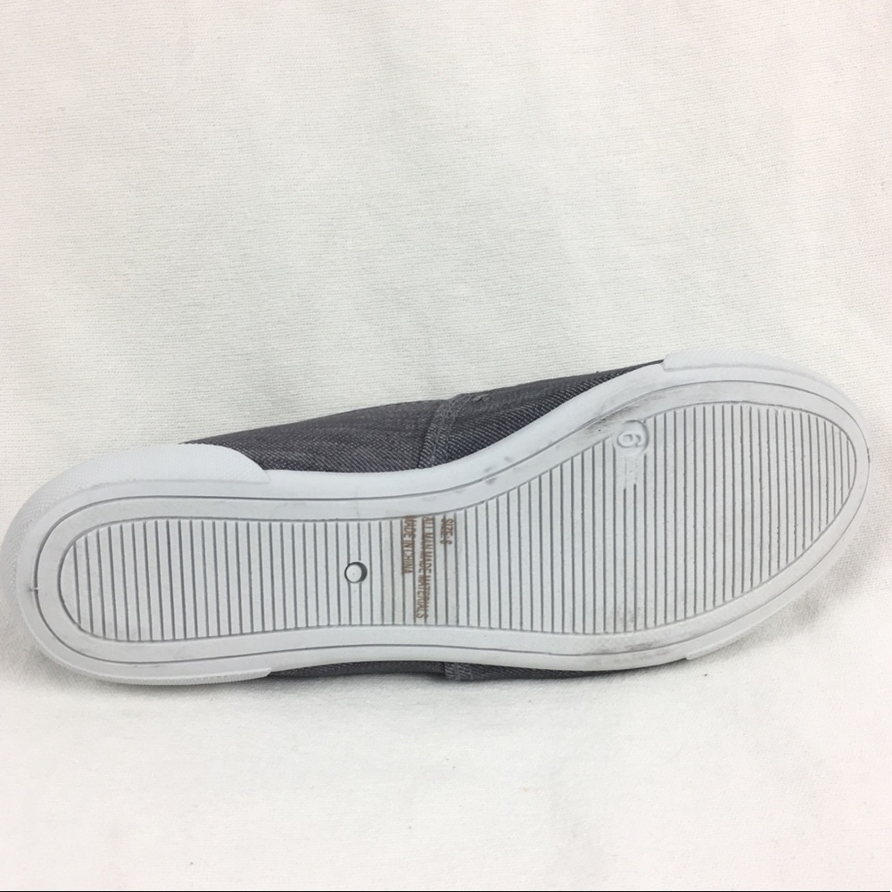 LAST 2 Boat Shoes Grey Denim - Picture 4 of 4